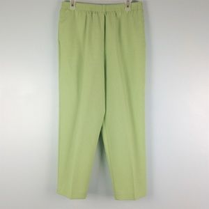 ALLISON DALEY Women's Mint Green Pants Petite 12P
